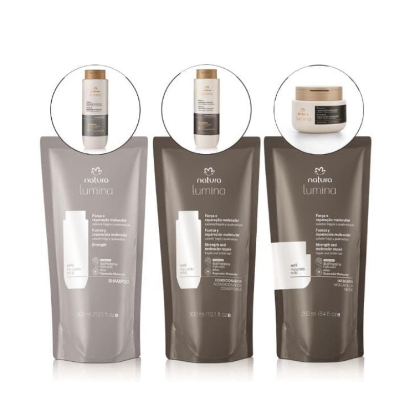 Kit Completo Natura Lumina Força e Reparação Molecular