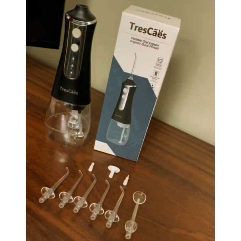 Irrigador Oral Bucal Power Escova de Dente 4 Bicos Jato Limpeza Profunda Higiene de Dentes 300ML