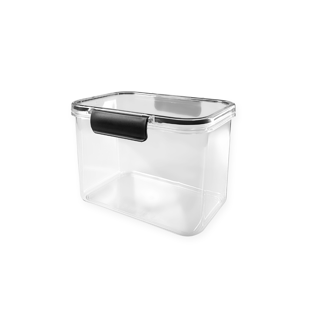 1 Pote Hermético 1900ml Resistente com Trava Organizador Cozinha Armário Alimentos