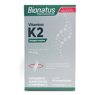 Vitamina K2 MK7 30 Comprimidos: Ossos e Coração Saudáveis! em Oferta na Shopee