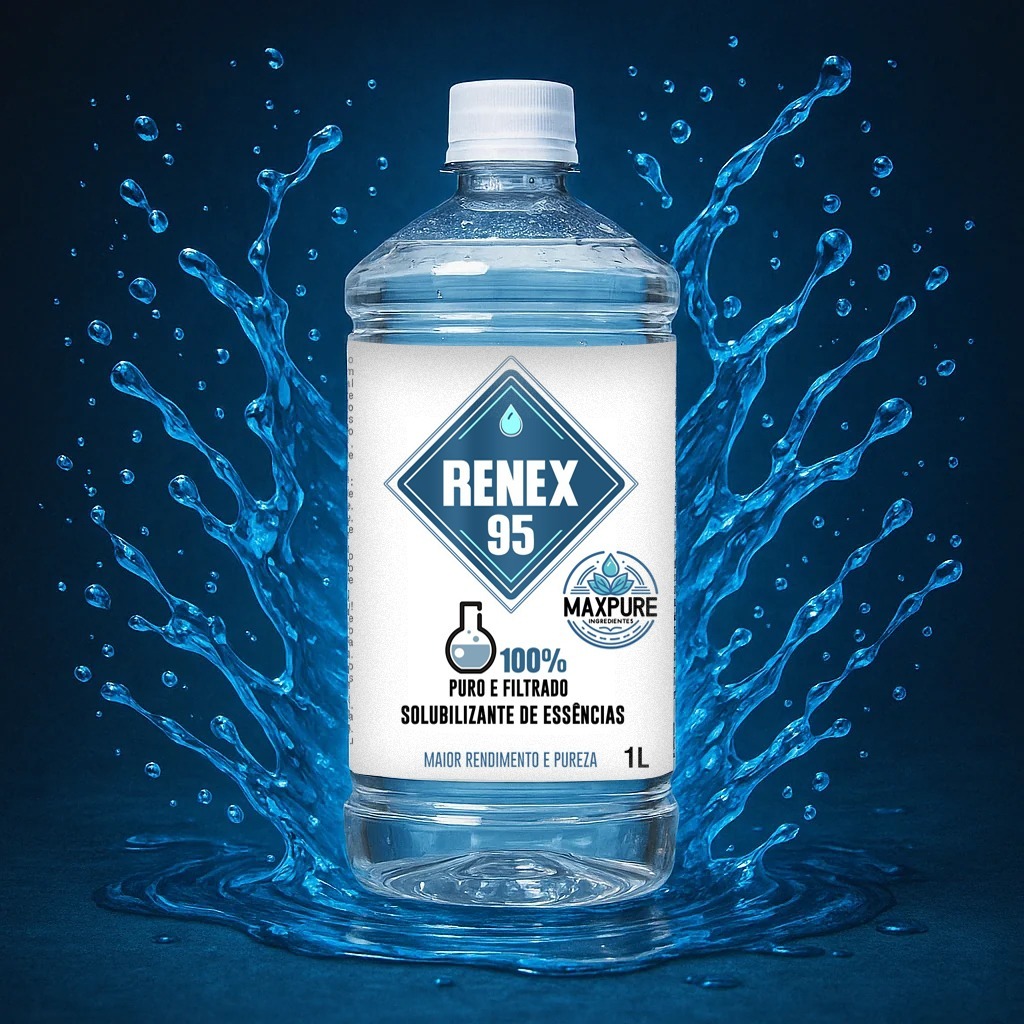 Renex 95 Solubilizante Essência Água Perfumada Base 500ml Pureza Para Aromatizante Perfumes