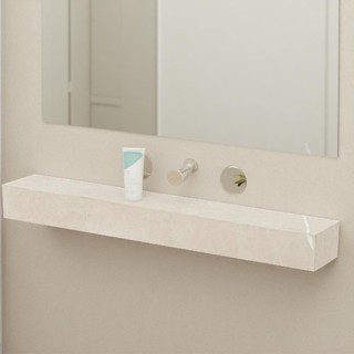 Prateleira Em Porcelanato Gran Pulpis Light Lux Resistente Sala Banheiro Cozinha 60x10x06 em Oferta na Shopee