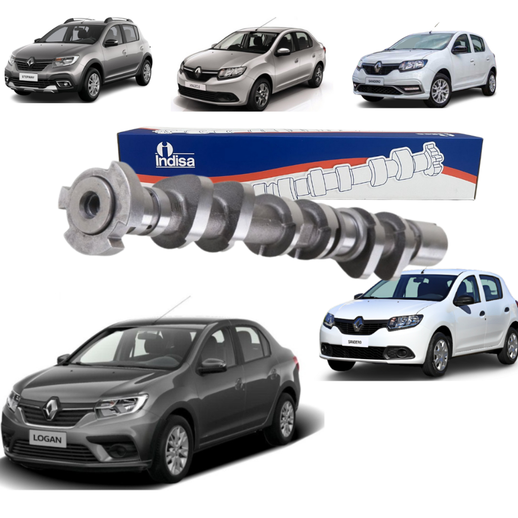 Eixo Comando de Válvulas Para Veiculo Renault Logan 1.0 Sandero 1.0 e Sandero Stepway  Motor 1.6 12v B4D Flex