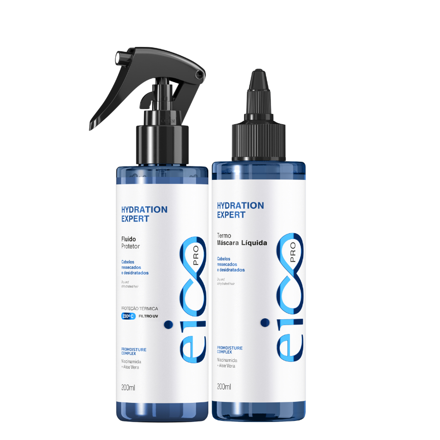 Termo Máscara Liquida Hydration e Spray Fuido Protetor Térmico Anti Frizz Hidratação e Maciez 200ml em Oferta na Shopee
