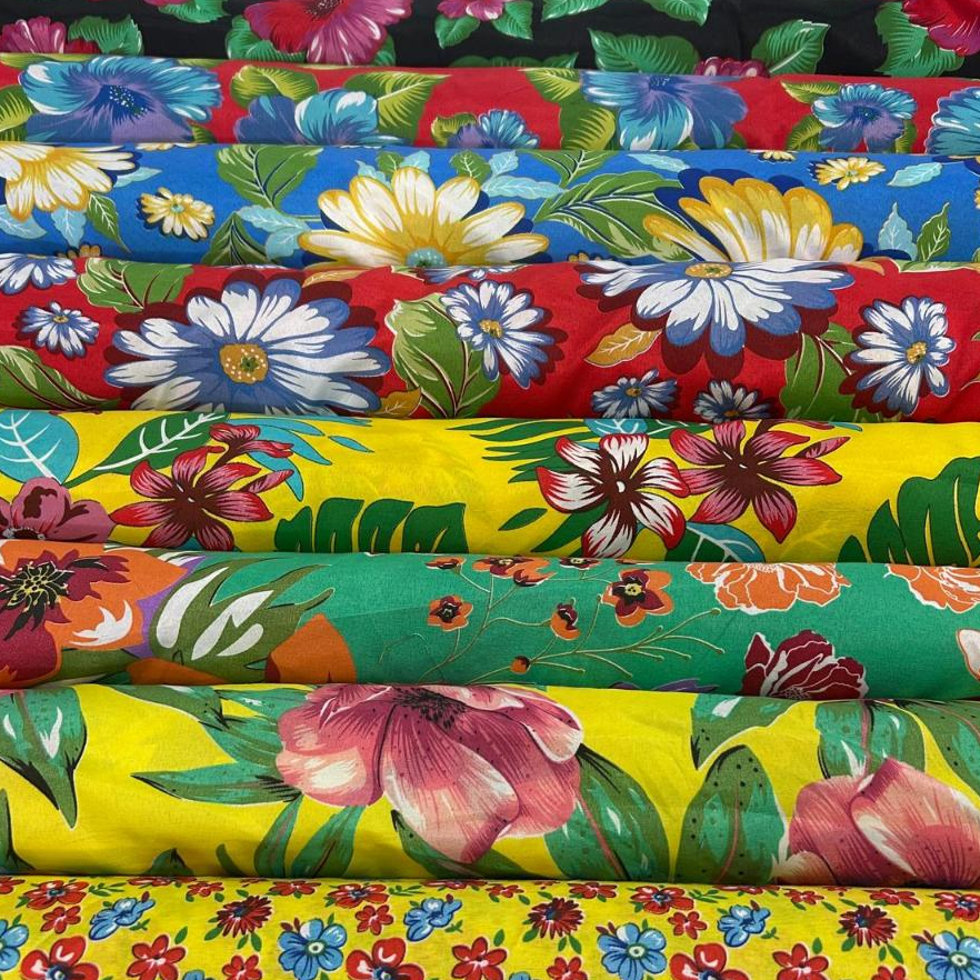 Tecido Chita Chitão Estampado 1 ou 2 metros em Oferta na Shopee