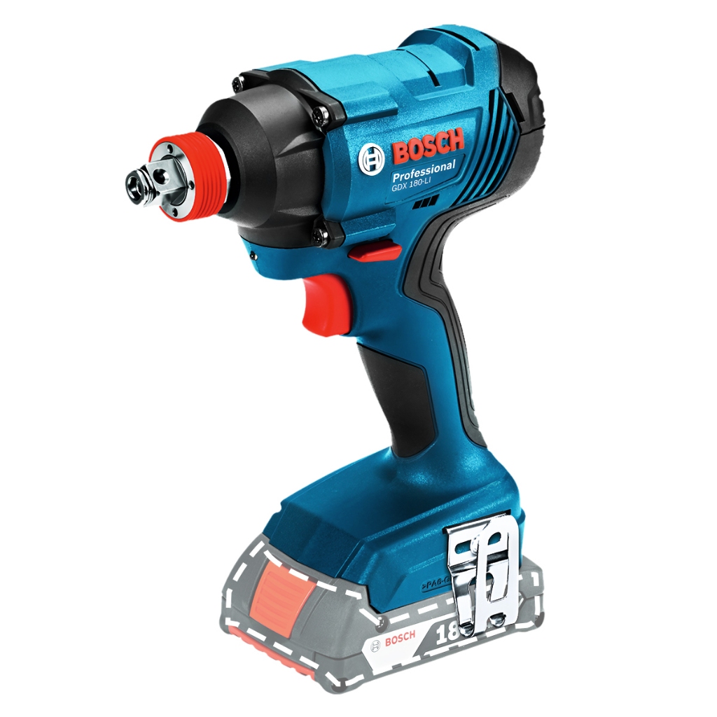 Chave de Impacto GDX 180-LI Bosch 1/4" e 1/2" de 18V e 180Nm em Oferta na Shopee