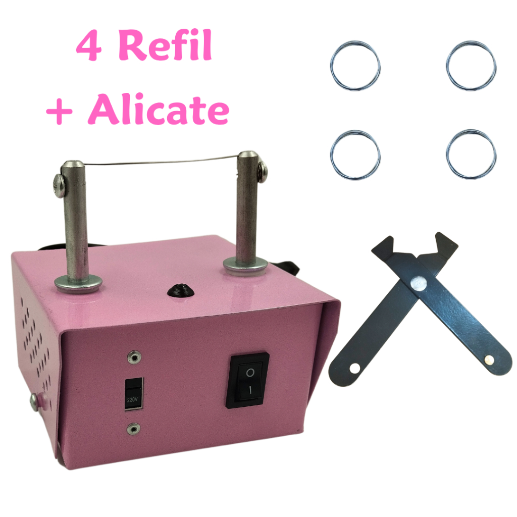 Máquina de Cortar Fitas Com Refil e Alicate De Fuxico