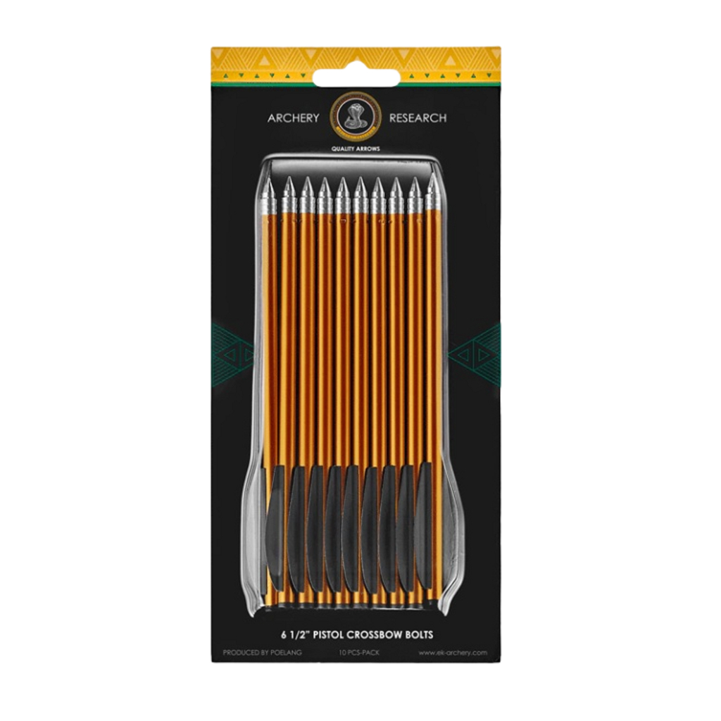 10x Seta Flecha Alumínio EK 16 Cm Balestra 50-80 Libras Ponteira Fixa