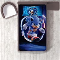 JOGO DE LENÇOL SOLTEIRO INFANTIL SONIC FRONHA TRAVESSEIRO, LENÇOL DE ELASTICO