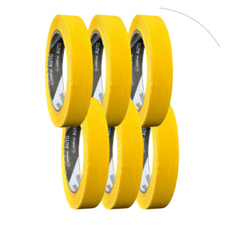 Kit 6 Fita Crepe Automotiva Amarela 765 18mmx40m Adelbras em Oferta na Shopee