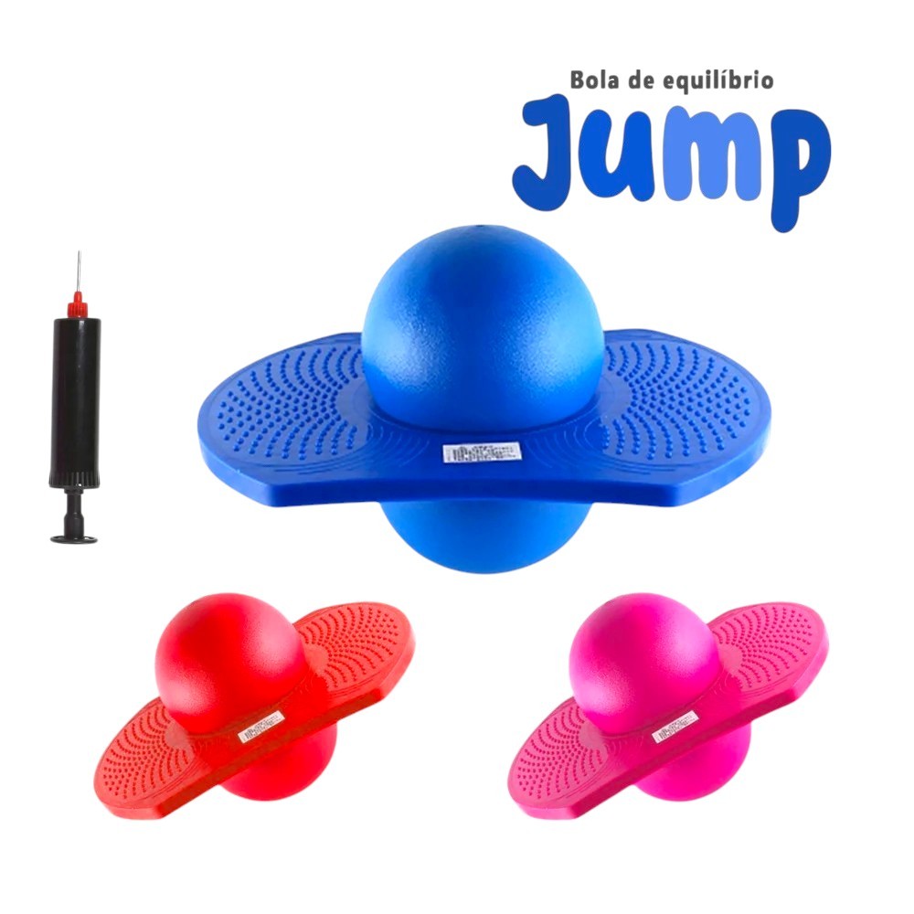 Pogobol Bola de Equilíbrio Salto Inflável Com Plataforma para Exercícios Com Bomba Inclusa — imagem 2 de 2