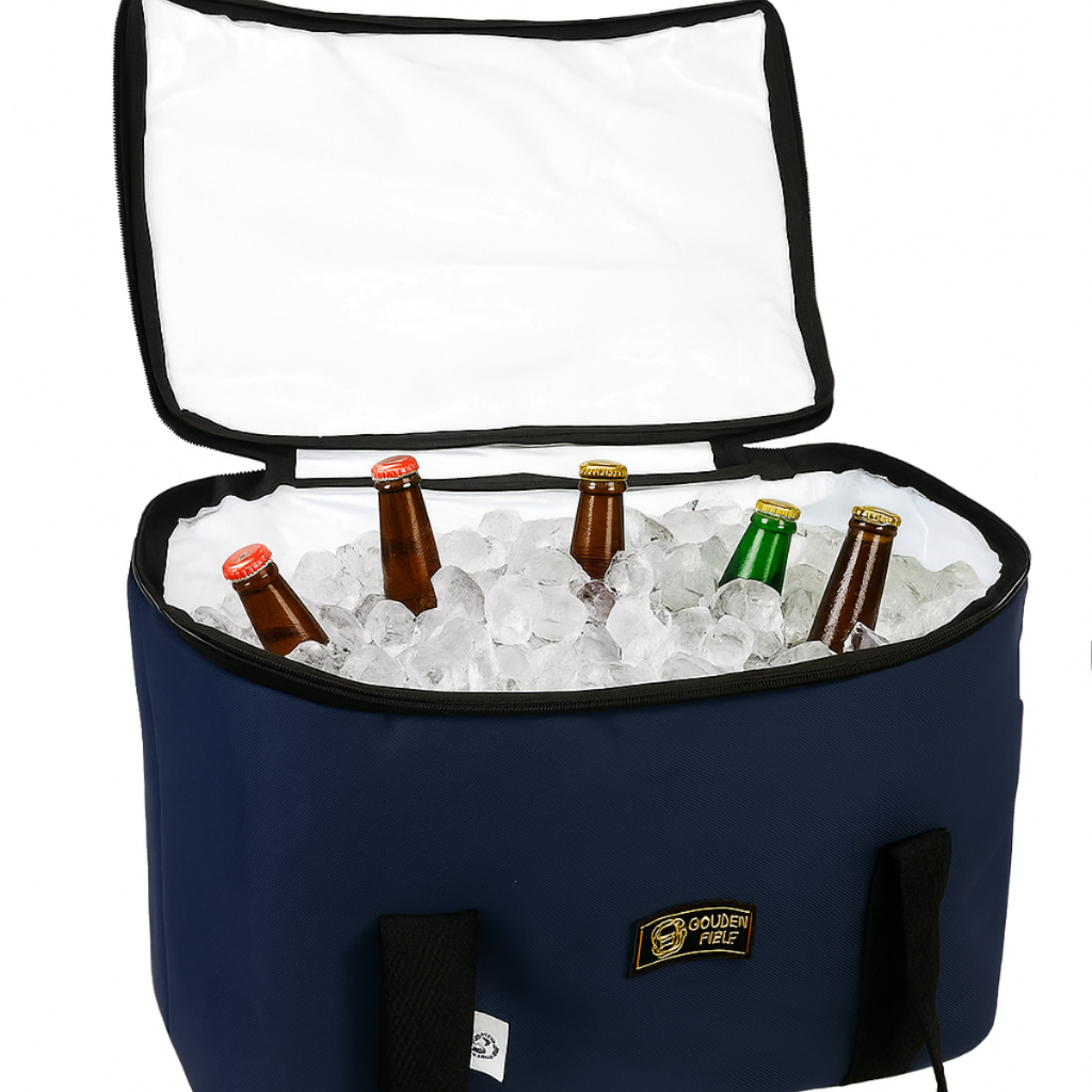 Bolsa Térmica Cooler 30L Azul Reforçada Praia/camping/ Pesca
