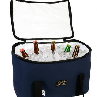 Bolsa Térmica Cooler 30L Azul Reforçada Praia/camping/ Pesca