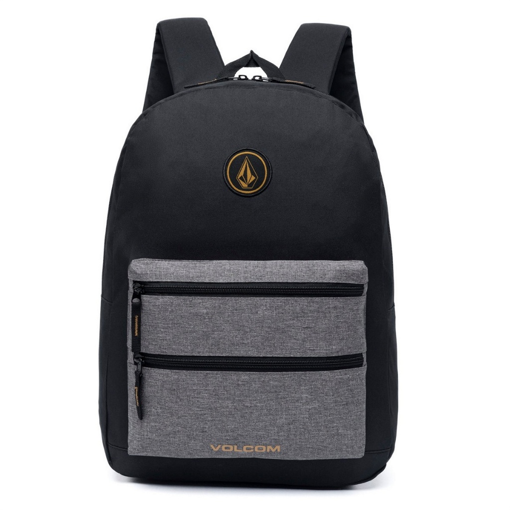 Mochila Volcom Preta Universitária Resistente