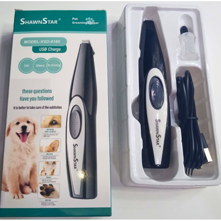 🐶 Máquina de Tosa ShavinStar para Pets ✂️ Silenciosa, leve e ideal para poodles e cães de pequeno porte!