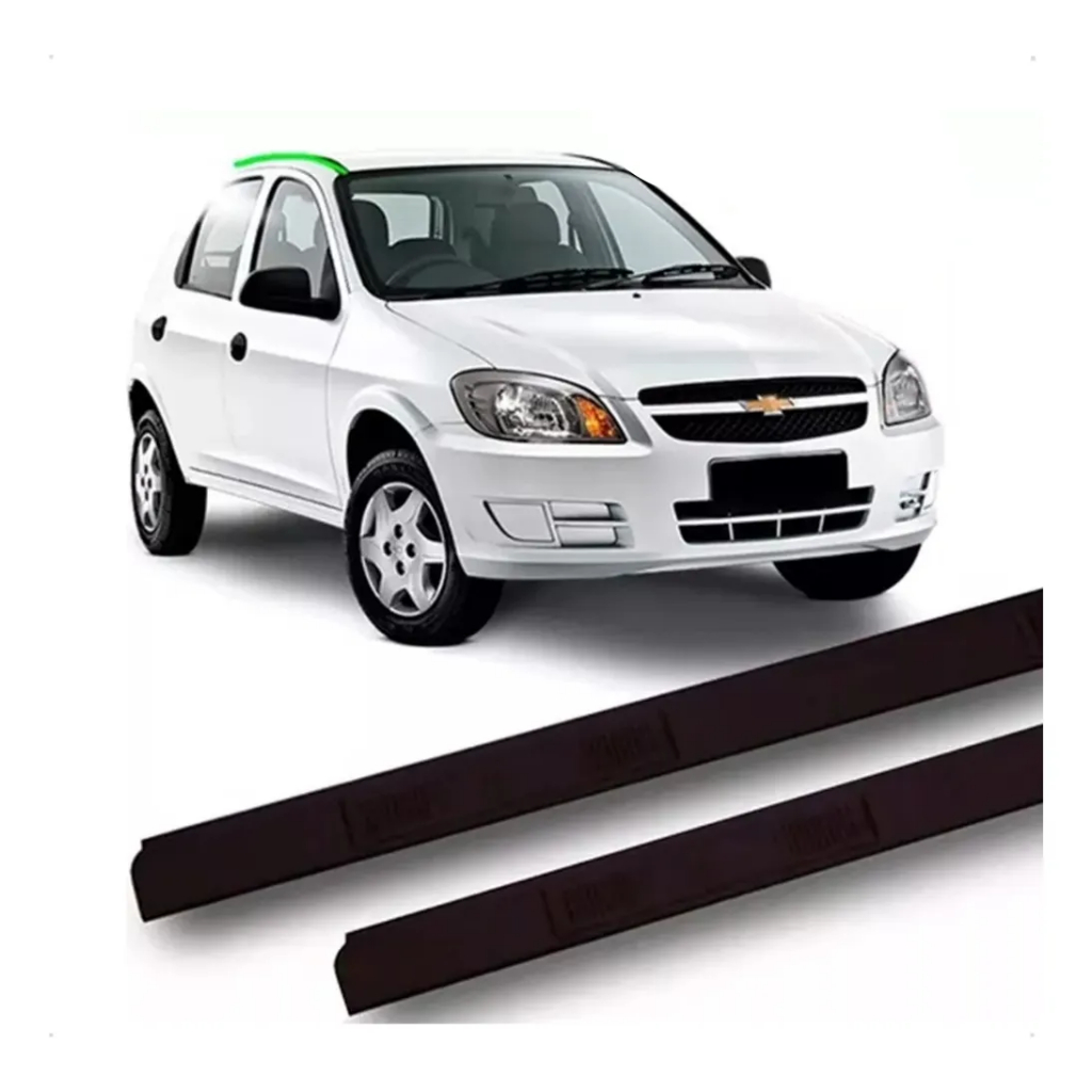 Par Borrachão Friso Teto Celta 2 e 4 Portas Com Grampos Sem Corte Bagageiro em Oferta na Shopee