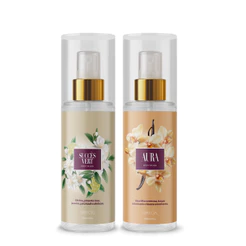 KIT BODY SPLASH SUCCES VERT + AURA 200ML - PRIMACIAL PERFUME FLORAL CITRICO COM BAUNILHA