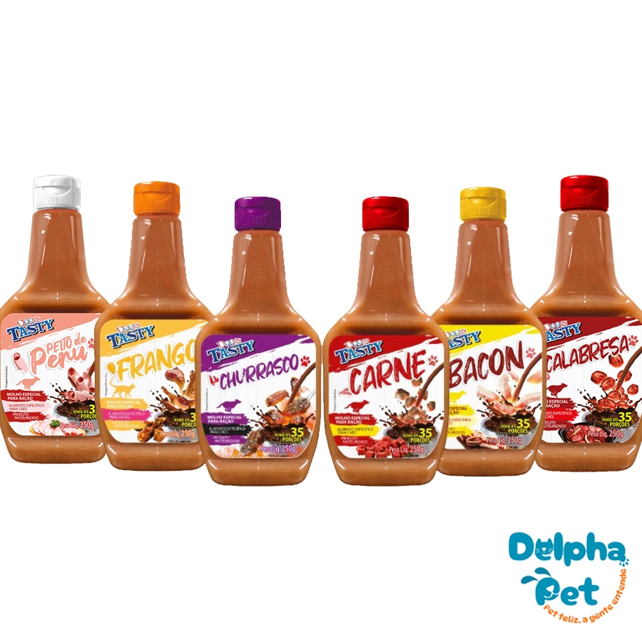Molho Tasty 250g Para Ração Cachorro Escolha o sabor - Doogs