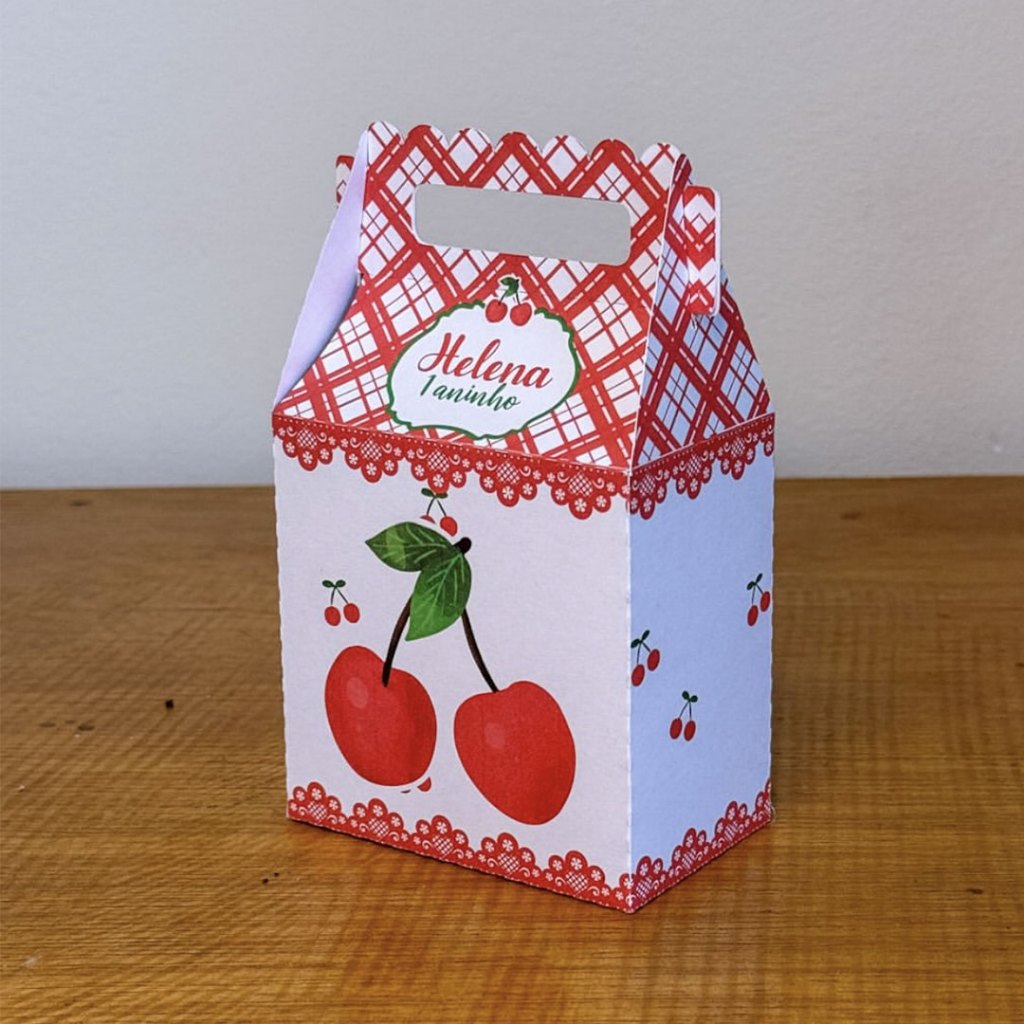 Caixa Maletinha Joy Personalizada | Chá de bebe | Lembrancinha Cerejinha
