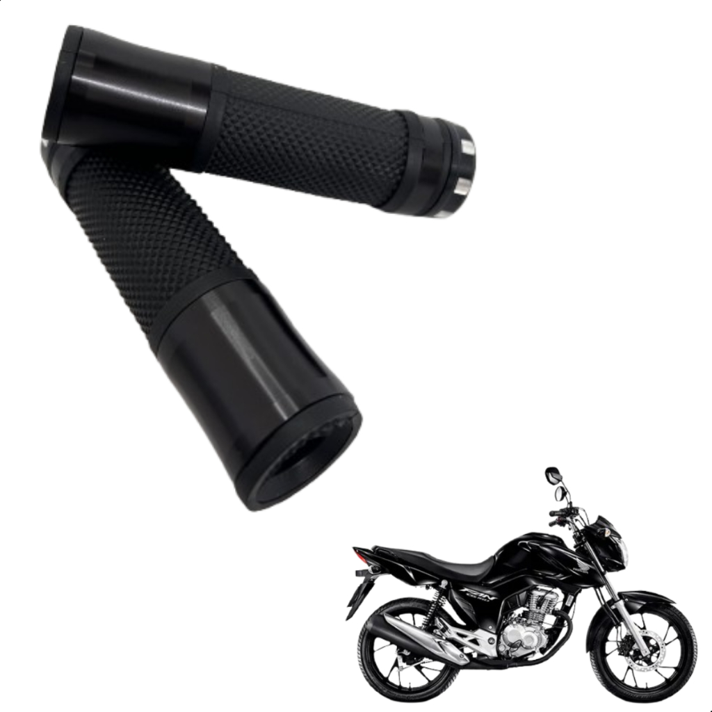 Par Manopla Com Peso Esportiva Punho Curto Alumínio Moto