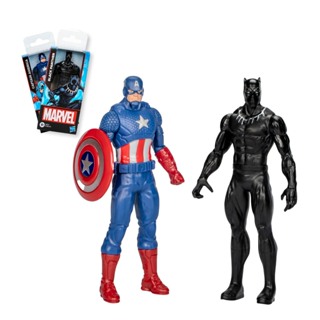 Kit 2 Bonecos Marvel Vingadores Clássicos Capitão América & Pantera Negra 15cm - Hasbro B1686 em Oferta na Shopee