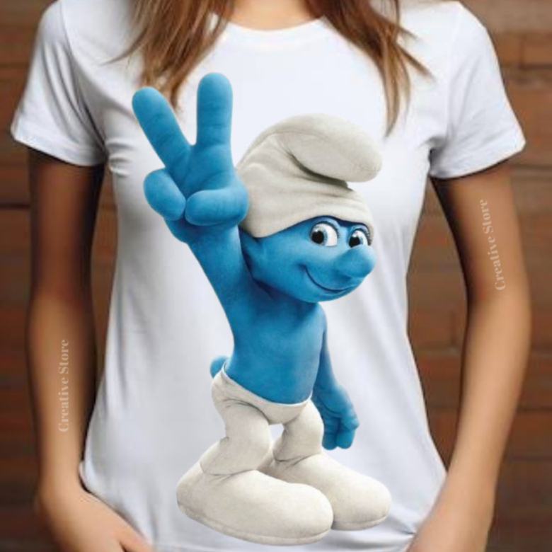 Camisa Estampada Smurfs: Camiseta para Todos! Blusas femininas, masculinas e infantis. Exclusivas!