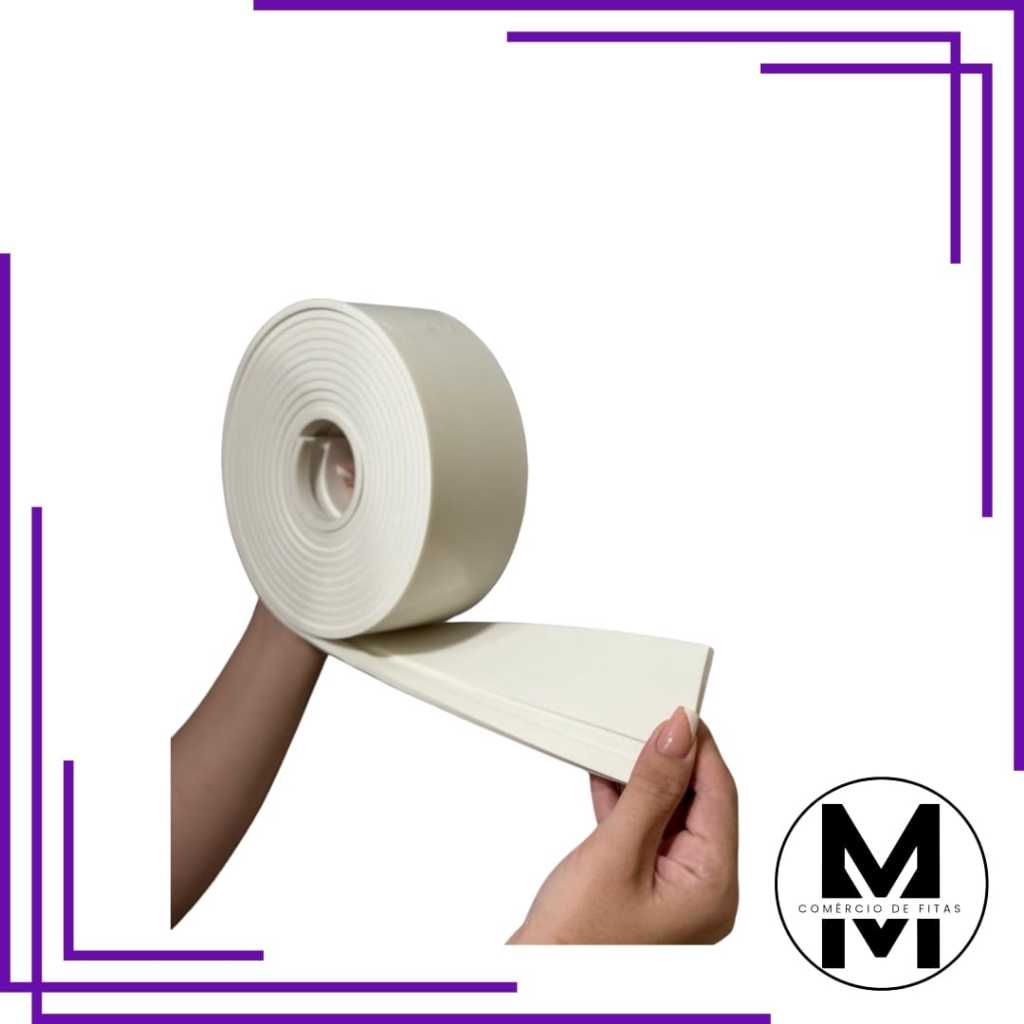 Rodateto Frisado Eva Autocolante 7 cm - 5 Metros (espessura 5mm) em Oferta na Shopee