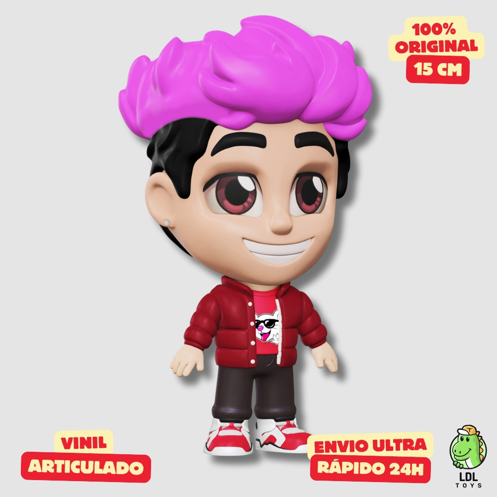 Boneco Vinil Robson dos Rosas Gamer Articulado Youtuber 15cm Algazarra em Oferta na Shopee