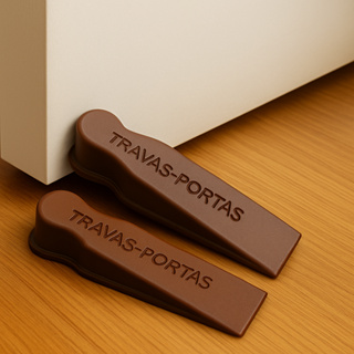 Kit 2 Trava Portas Com Fixação Antiderrapante De Silicone em Oferta na Shopee
