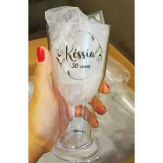 20 Tulipas de chopp acrilicas personalizadas 300 ml em Oferta na Shopee