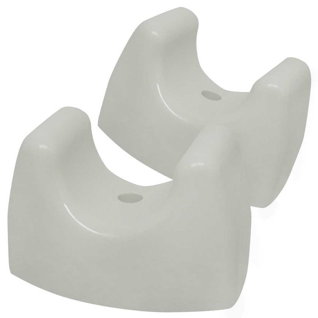 Kit Ponteiras Plásticas Brancas Para Degraus De Escada Para Piscina Sodramar