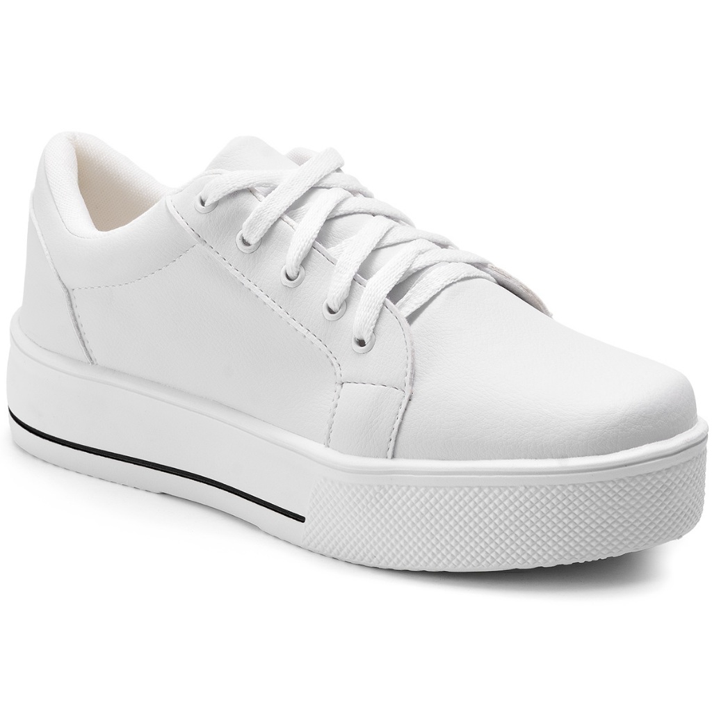 Tênis Feminino Lumiss Casual Sapatênis Confortável Macio Flatform Plataforma
