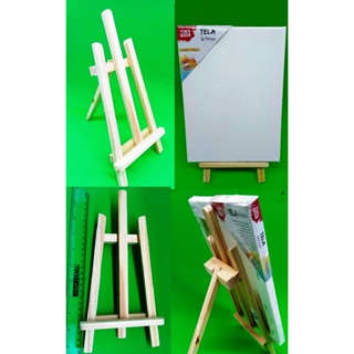 Cavalete * Com 27 Cm Suporte  Para Tela De Pintura em Madeira     - A ESCOLHER A QUANTIDADE, QUANTO MAIOR MENOR O PREÇO em Oferta na Shopee