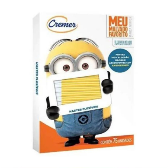 Hastes Flexíveis Divertidas Cremer Minions, 75 unidades em Oferta na Shopee