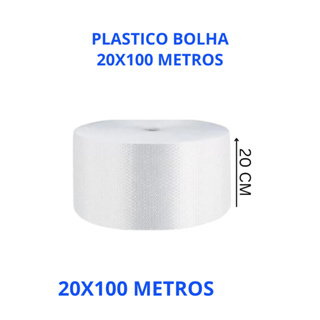 Plástico Bolha 20x100 - Bobina Embalar ENVIO EM 24 HORAS em Oferta na Shopee