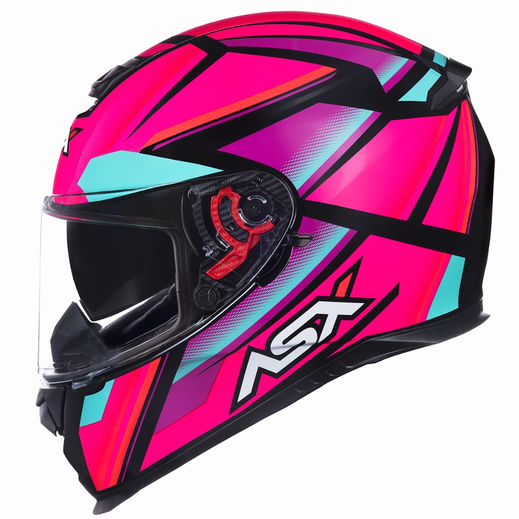 Capacete Feminino ASX Eagle SV Rosa Brilhante