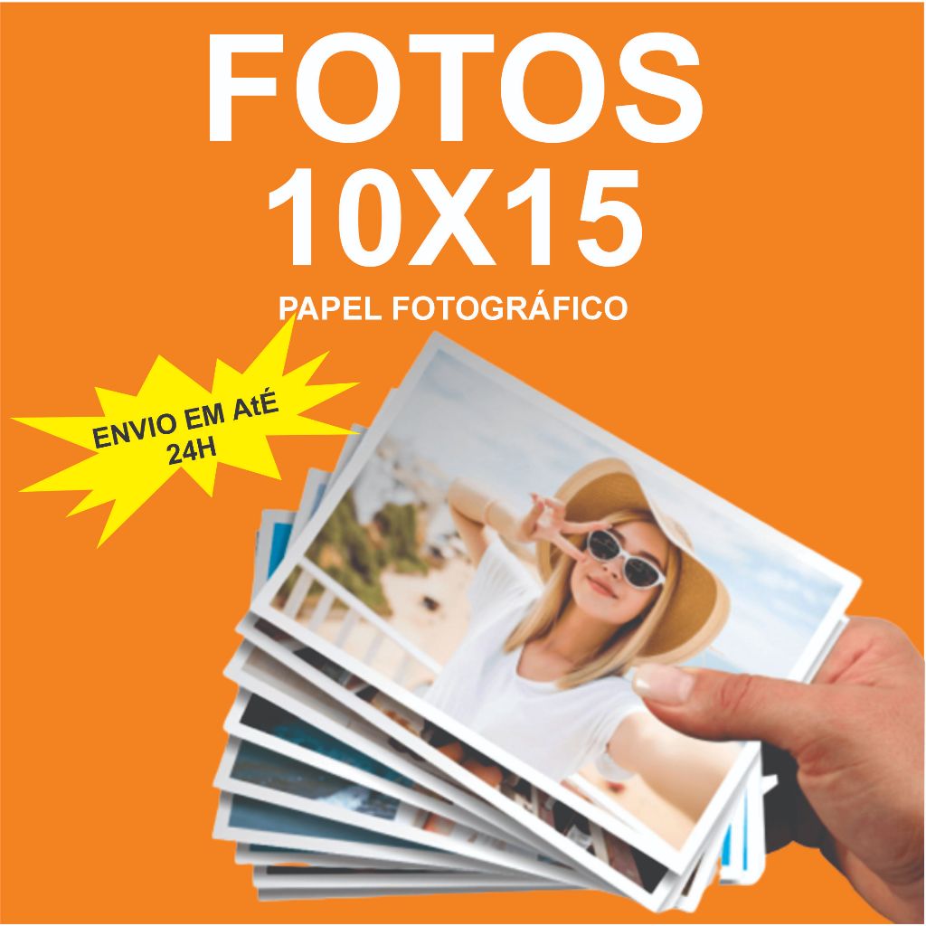 Impressão de fotos 10x15 A5 - Escolha suas fotos envio em até 24h uteis