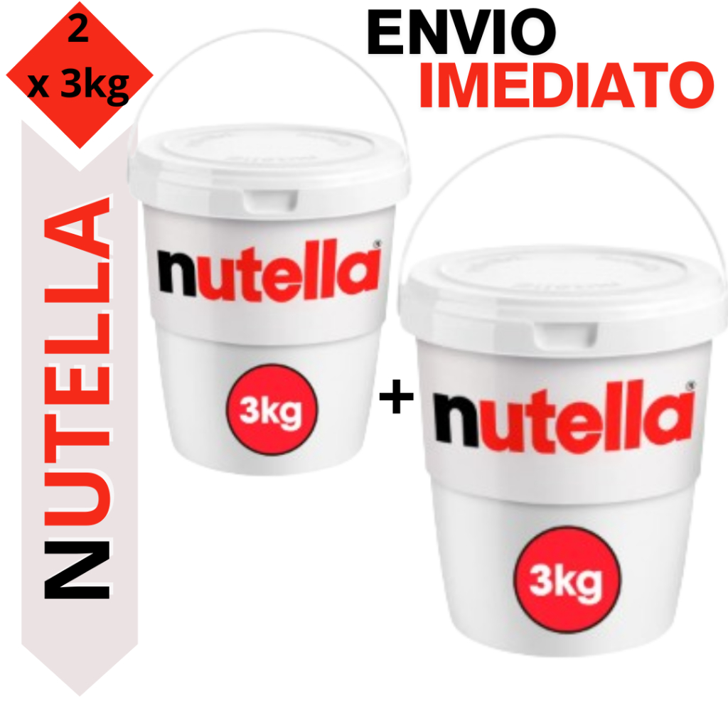 Kit 2 Baldes de Nutella - 3kg Creme de AVELÃ MELHOR PREÇO