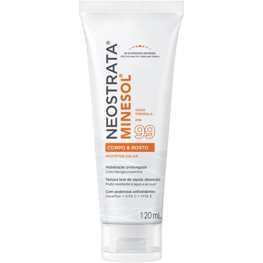 Protetor Solar Corpo E Rosto Neostrata Minesol FPS99 Com 120ml