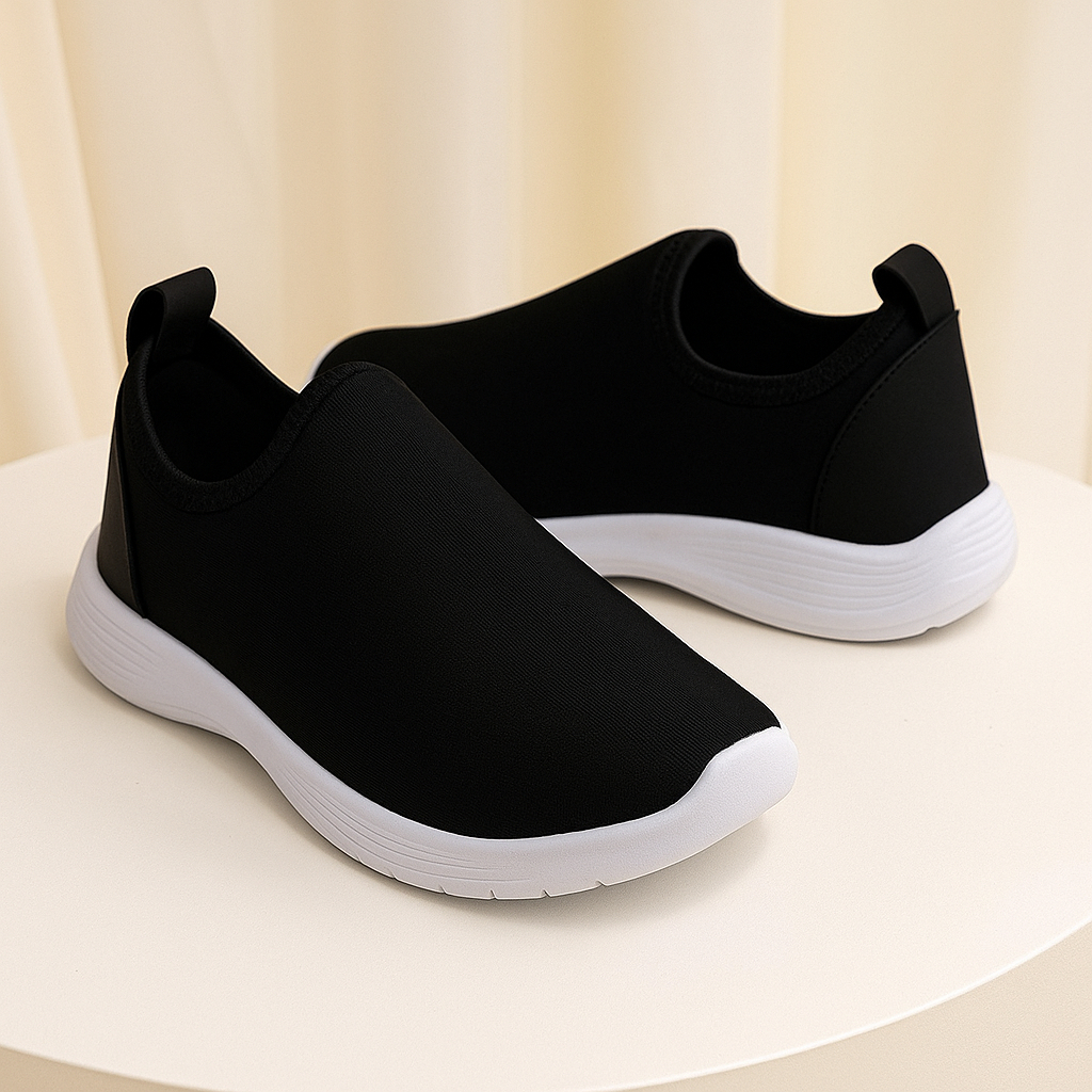 Tênis Infantil Calce Facil Leve Confortável Liso Preto Sapatenis Masculino Menino Menina Escolar Promoção em Oferta na Shopee