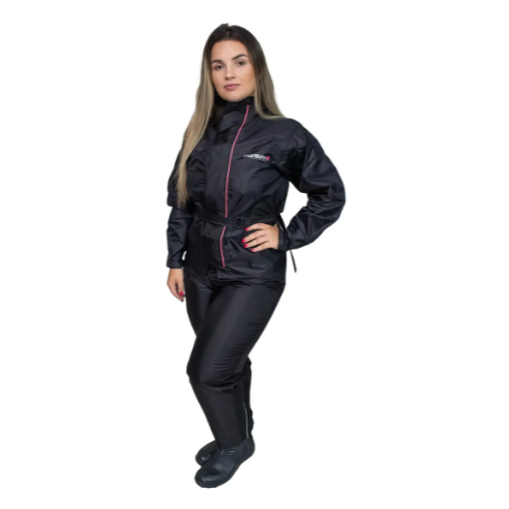 Capa Chuva Impermeável Nylon Pvc Moto Motoqueiro Motoboy Femina