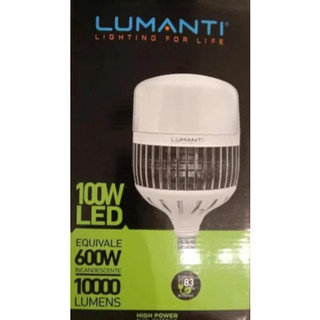 Lâmpada Bulbo Alta Potência Led 100w E27  10000 Lúmens - LUMANTI