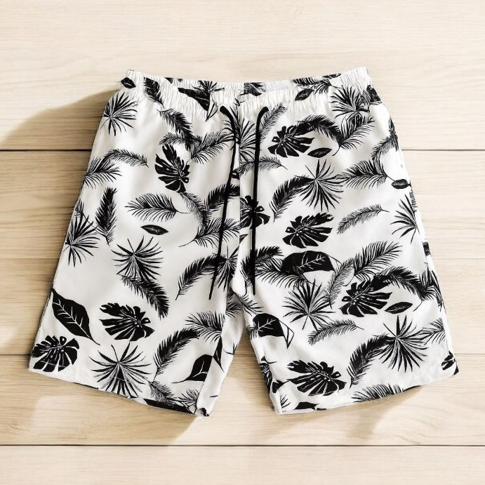 Short Masculino Moda TacTel Elastano BERMUDA ESTAMPA FLORAL DE PRAIA BANHO SURF ESPORTES TREINO CROSS FIT ACADEMIA
