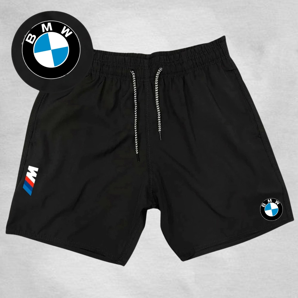 Bermuda Masculino Elastano Modelo Academia - B.M.W 02 - Esportivo Corridas Gym