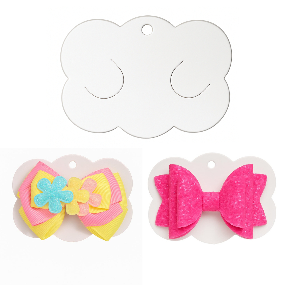 100 Cartelas Tag Nuvem para Laço Presilha Embalagem em Oferta na Shopee