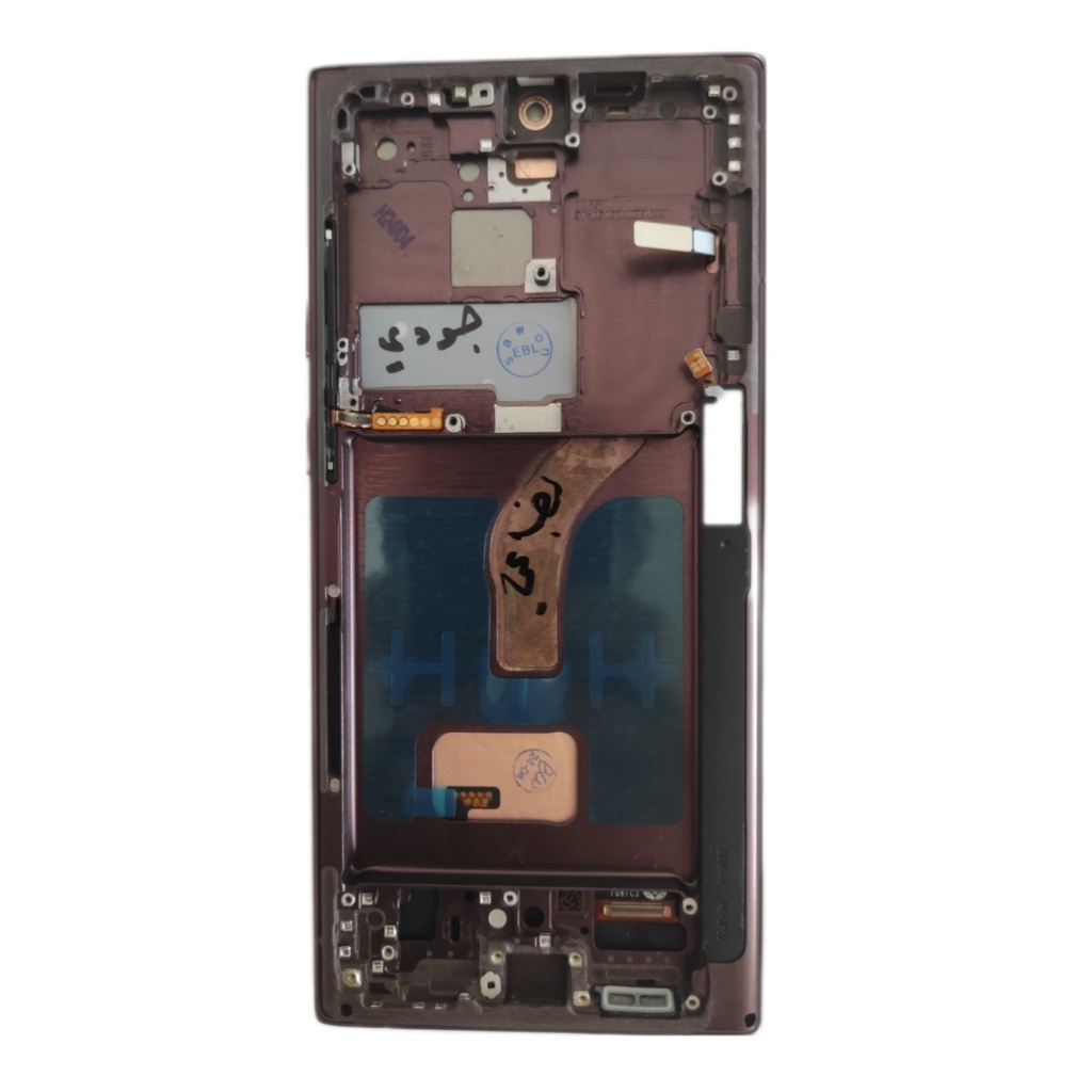Tela Frontal Display touch  Compatível Com Galaxy S22 Ultra S908 incell roxa + t