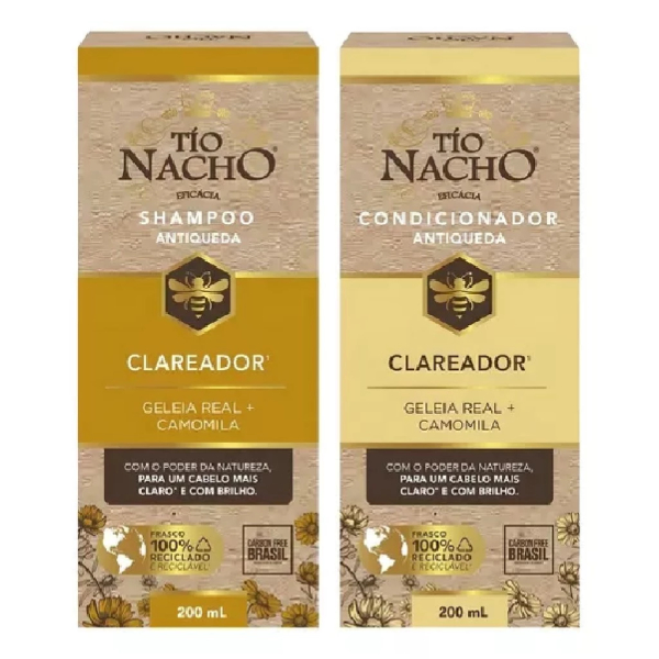 Kit Tio Nacho Shampoo 415ml + Condicionador Clareador 200ml em Oferta na Shopee