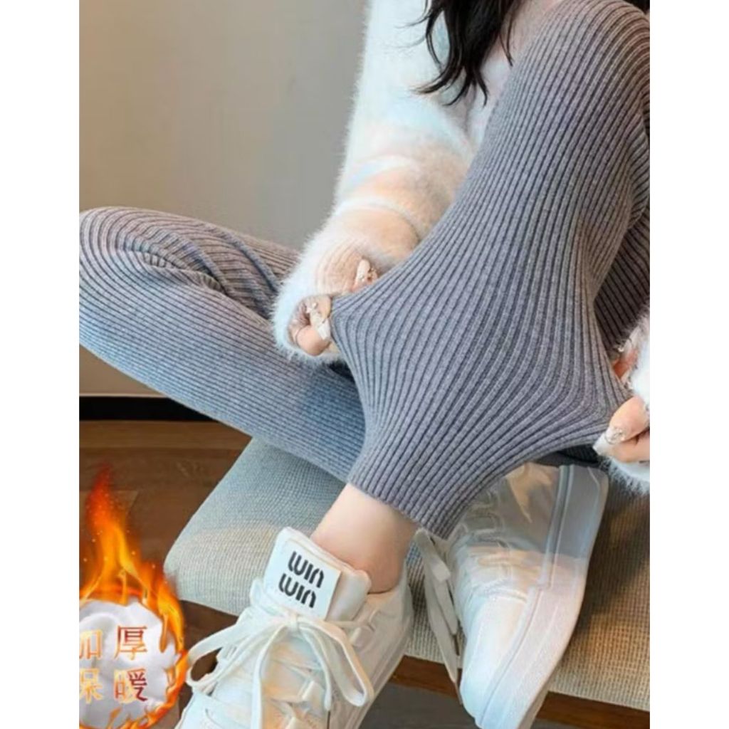 Calça /Legging Canelada Termica Feminina Flanelado Basico Para Frio e Inverno Super Confortavel