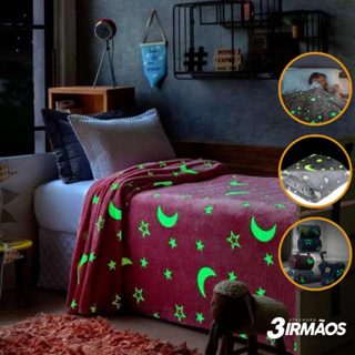 Manta Infantil Que Brilha No Escuro Cobertor Manta Mágica Antialérgica 1,50 x 2,00cm em Oferta na Shopee