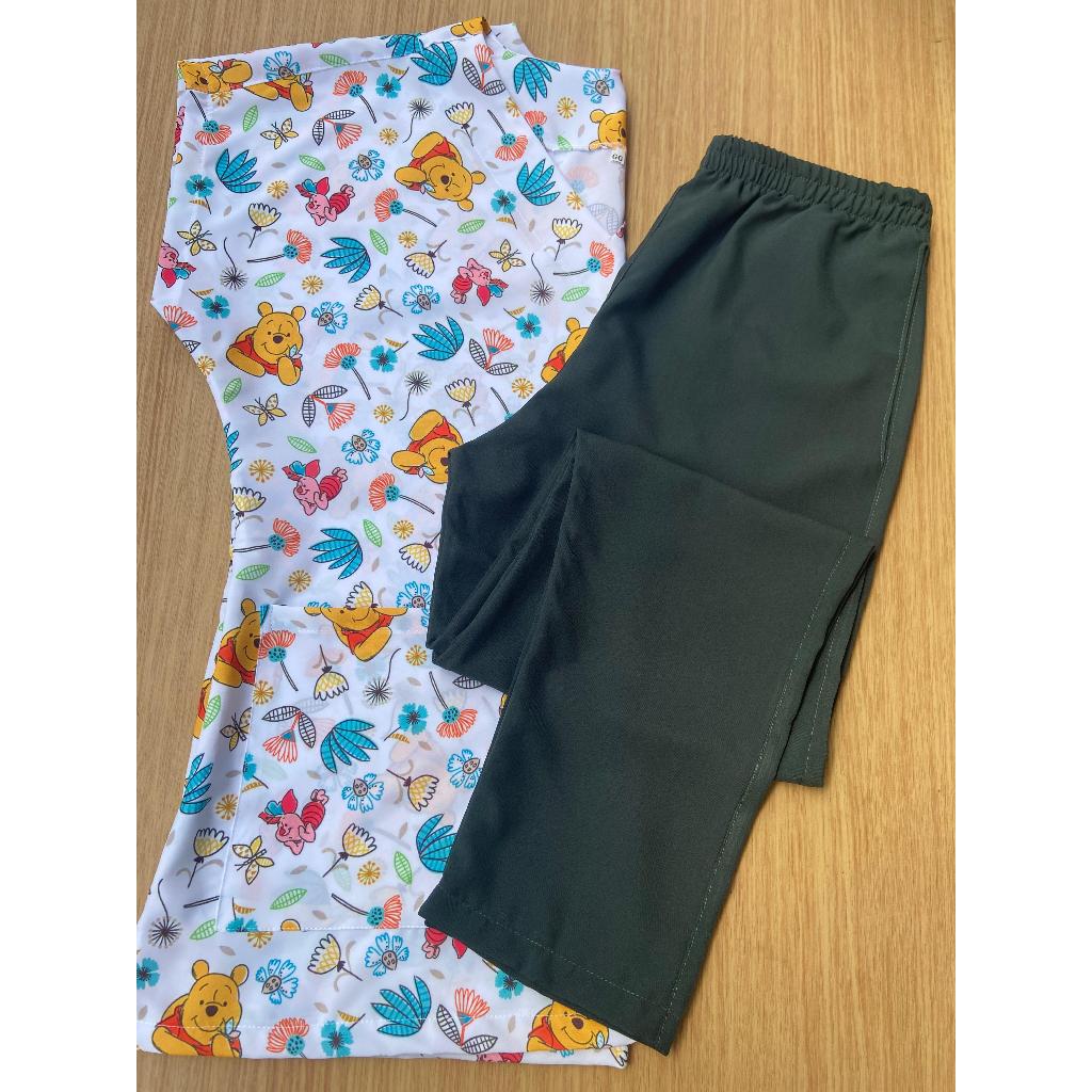 Conjunto de Pijama cirúrgico Scrub Feminino